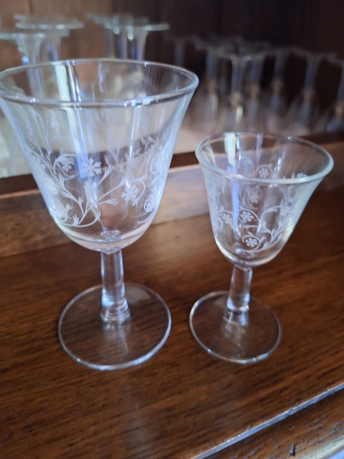 Verres vintage à motif floral des années 1960, Enlèvement