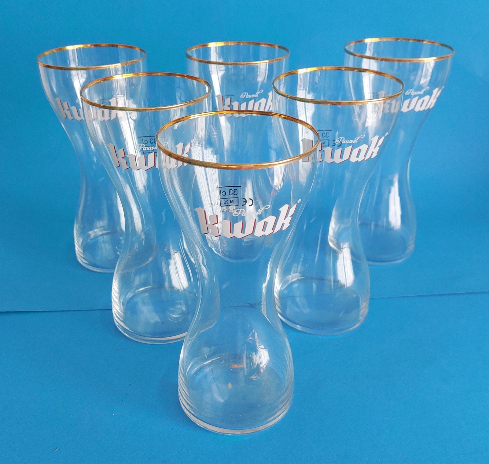6 verres Kwak bière 33 cl.Neuf, Enlèvement ou Envoi, Neuf, Verre ou Verres