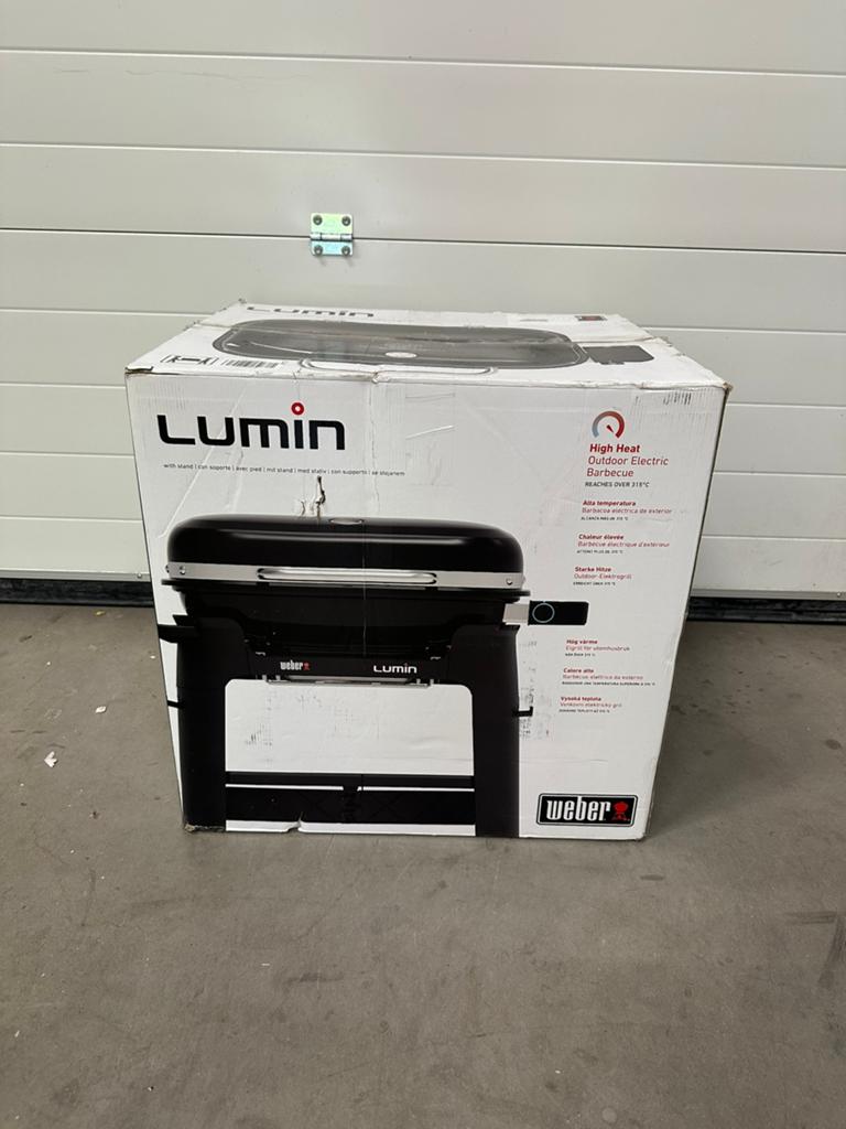 Weber Lumin Zwart met Onderstel elektrische bbq nieuw, Ophalen, Nieuw, Weber, /
