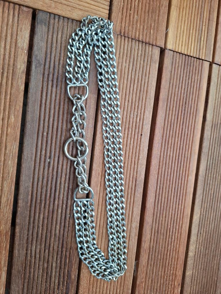 Collier pour chien chaîne à 3 rangs en acier chromé, Envoi, Utilisé