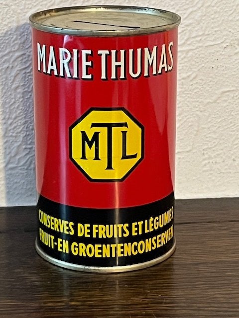 Tirelire en tole de Marie Thumas, années 1960-1970, Collections, Enlèvement