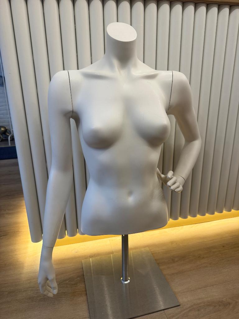 Etalagepop torso - wit, Hobby en Vrije tijd, Naaien en Fournituren, Ophalen, Gebruikt, Paspop