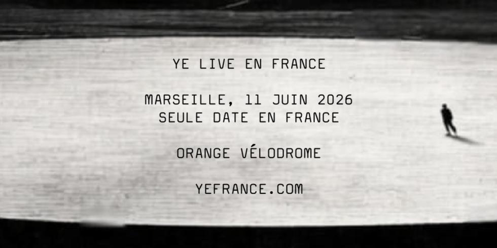 Places de concert KANYE WEST - Orange Vélodrome - 11/06/2026, Tickets & Billets, Concerts | R&B & Hip-hop