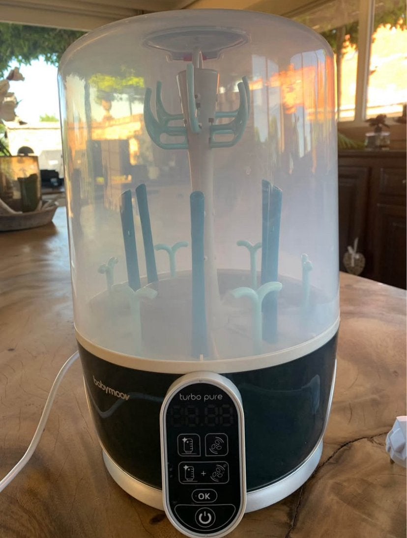 Babymoov Turbo Pure 3 in 1 electrische sterilisator, Ophalen of Verzenden, Zo goed als nieuw, Flessendroger, Babymoov