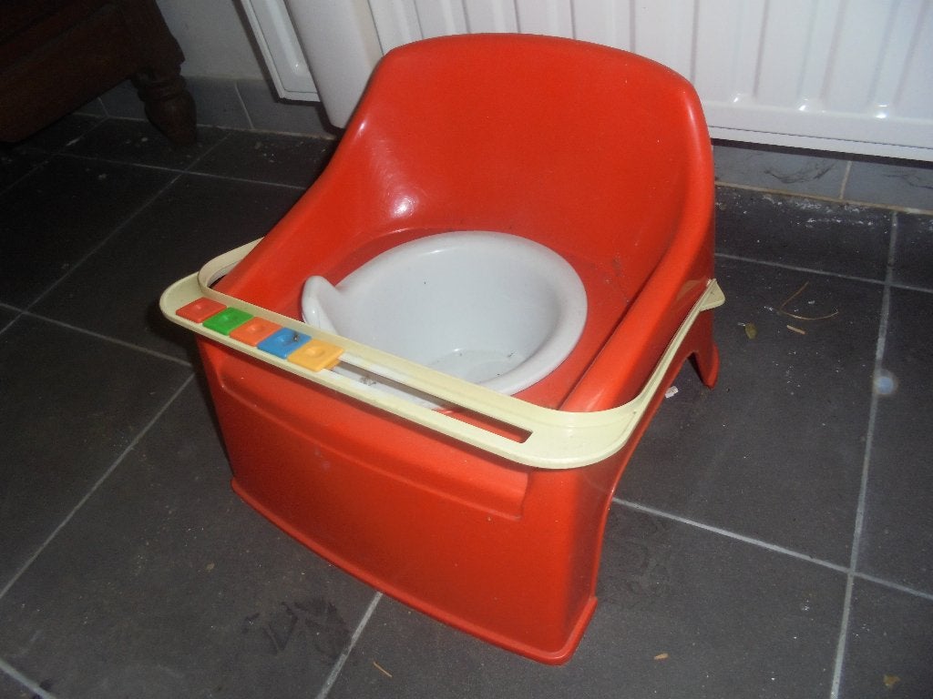 pot vintage pour bébé avec jouet pliable, Enfants & Bébés, Bains & Soins, Enlèvement ou Envoi, Comme neuf, Autres types, Autres marques