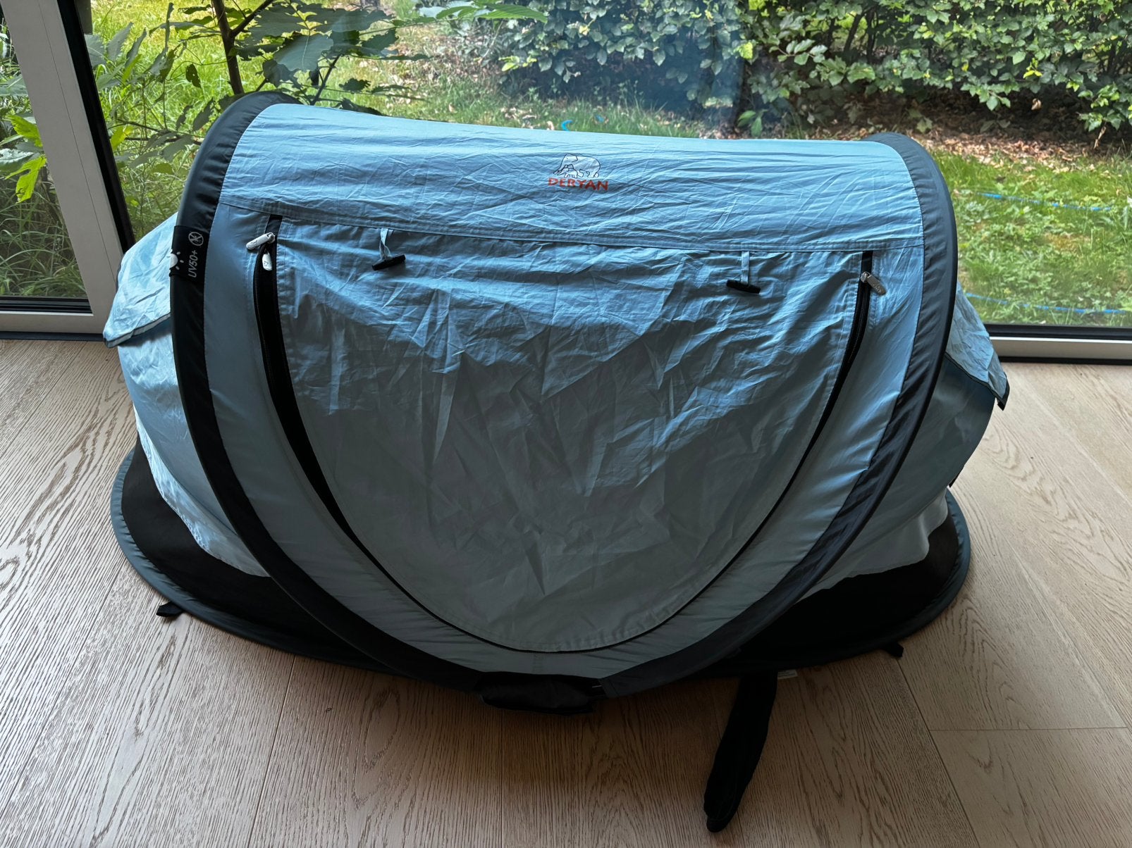 Deryan peuter luxe campingbed met 3D welcool matras, Enlèvement, Comme neuf