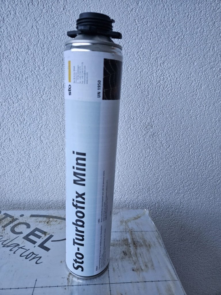 8x Sto Turbofix Mini 750ml, Bricolage & Construction, Isolation & Étanchéité, Enlèvement ou Envoi, Neuf, Autres matériaux, Isolation des murs