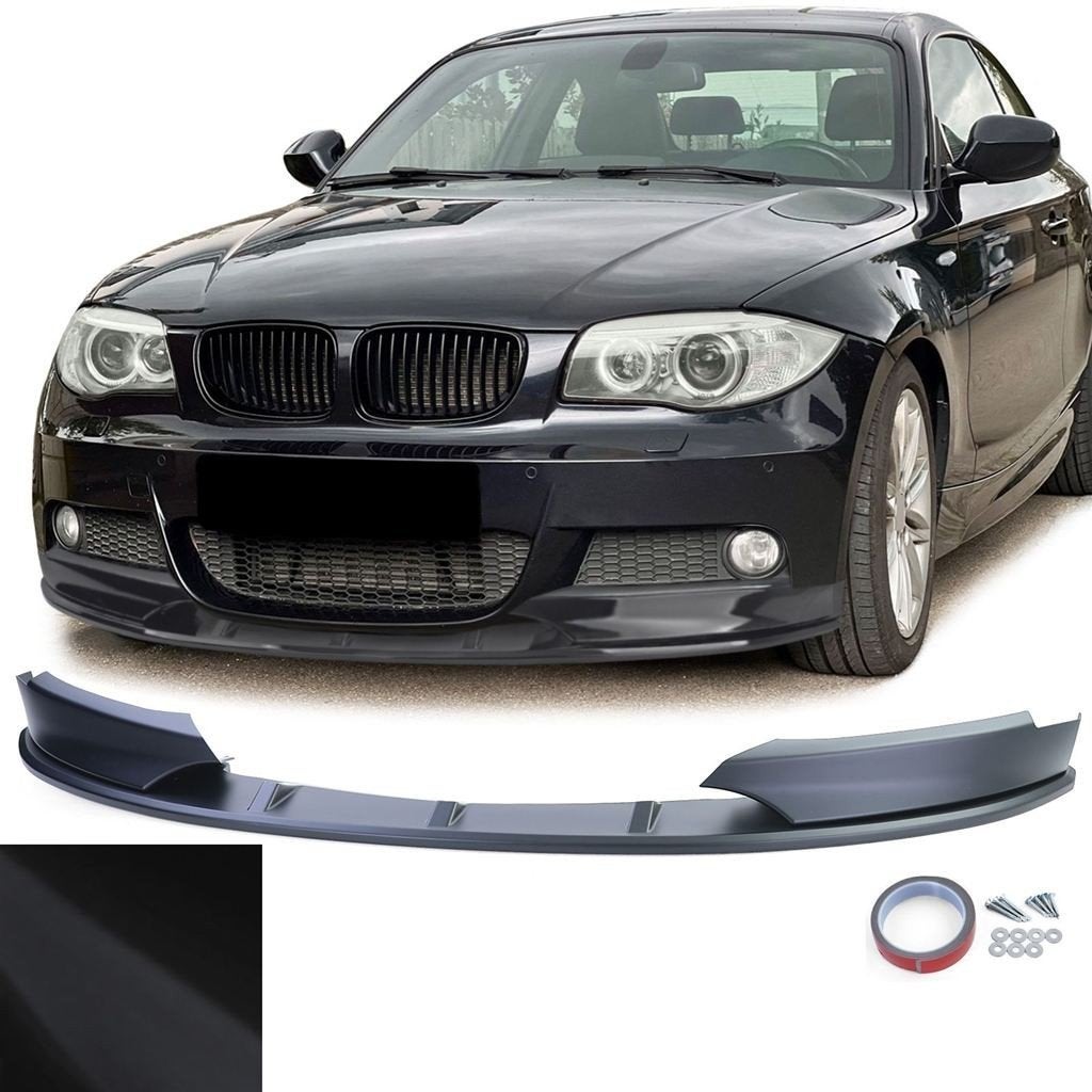 Spoiler Splitter Voor BMW 1 Serie E82 E88 M Pack Mat Zwart, Verzenden