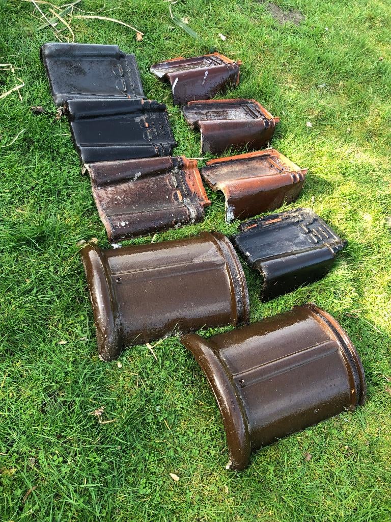 Dakpan Pottelberg Stormpan nok gevelpan, Ophalen, Nieuw, Zwart