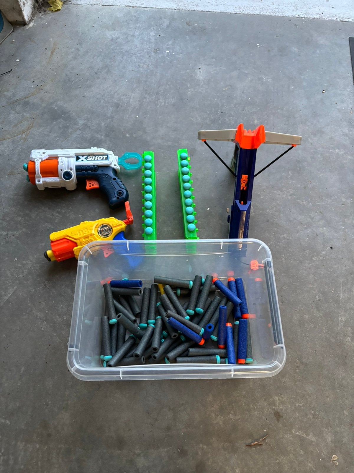 Nerf en X-Shot Blasters met extra pijltjes, Enlèvement, Utilisé