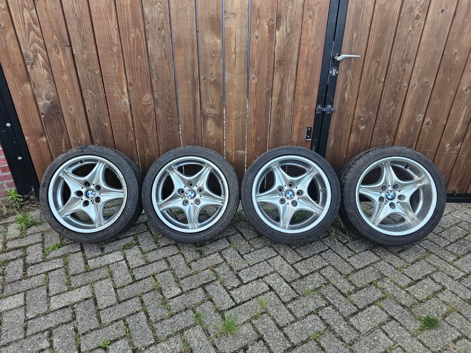 Oem 5x120 17 inch bmw Z3M style 40 breedset tekoop!, Autos : Pièces & Accessoires, Pneus & Jantes, Enlèvement, Utilisé, Pneu(s)