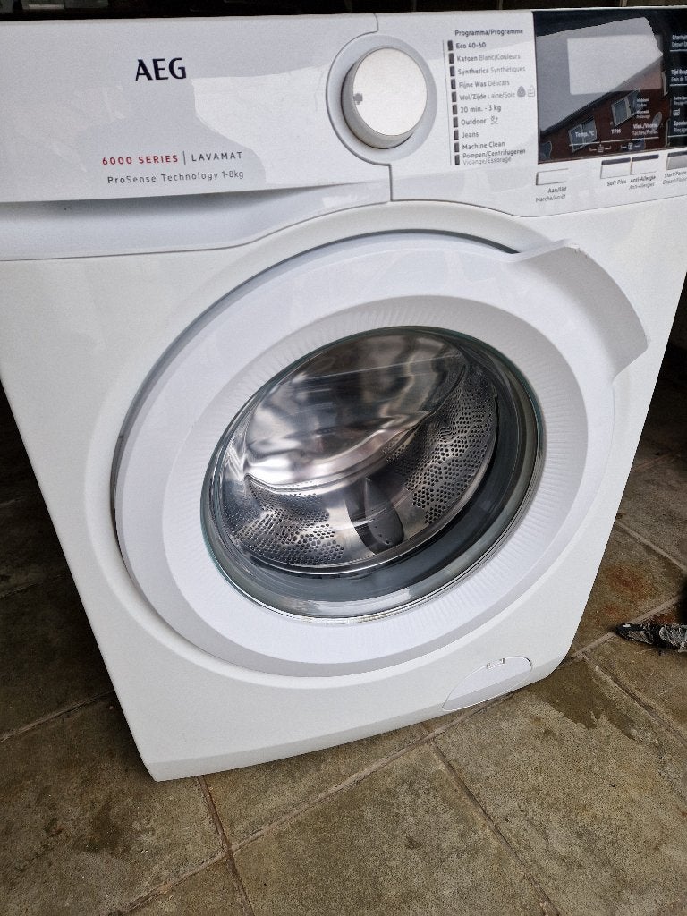 AEG 8kg A +++ wasmachine, Elektronische apparatuur, Ophalen, Zo goed als nieuw, Voorlader