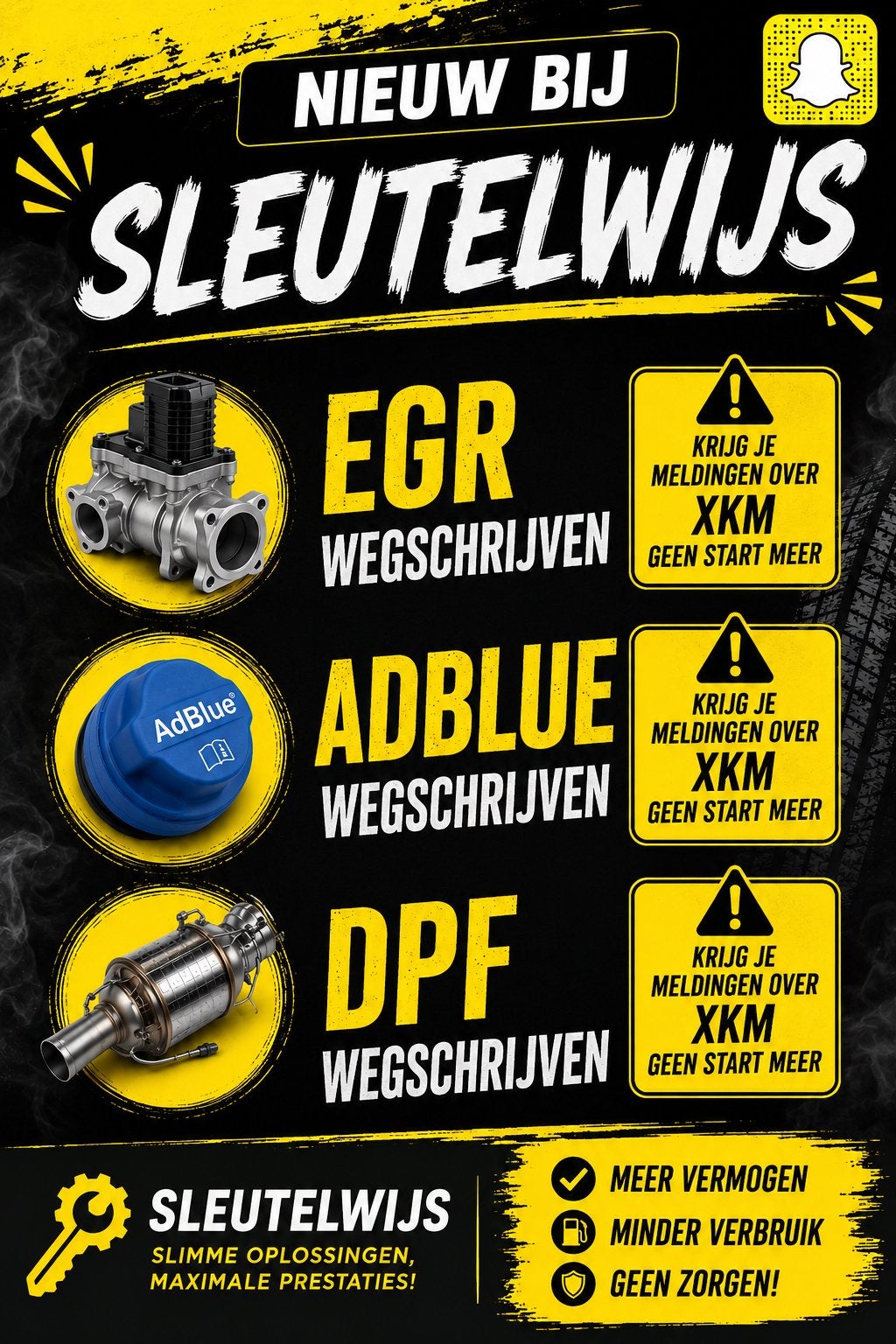Egr adblue roetfilter wegschrijven, Ophalen