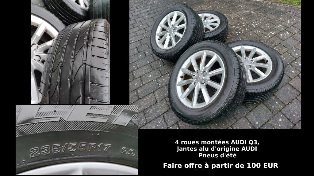 Jantes Alu montées, Ophalen, Gebruikt, Velg(en), 17 inch