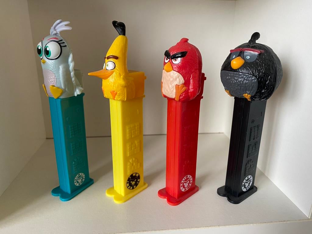 PEZ angry birds with stem, Ophalen of Verzenden, Zo goed als nieuw