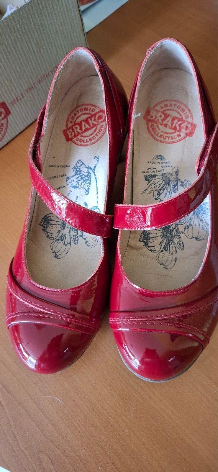Brako pumps rood maat 38, Enlèvement, Rouge