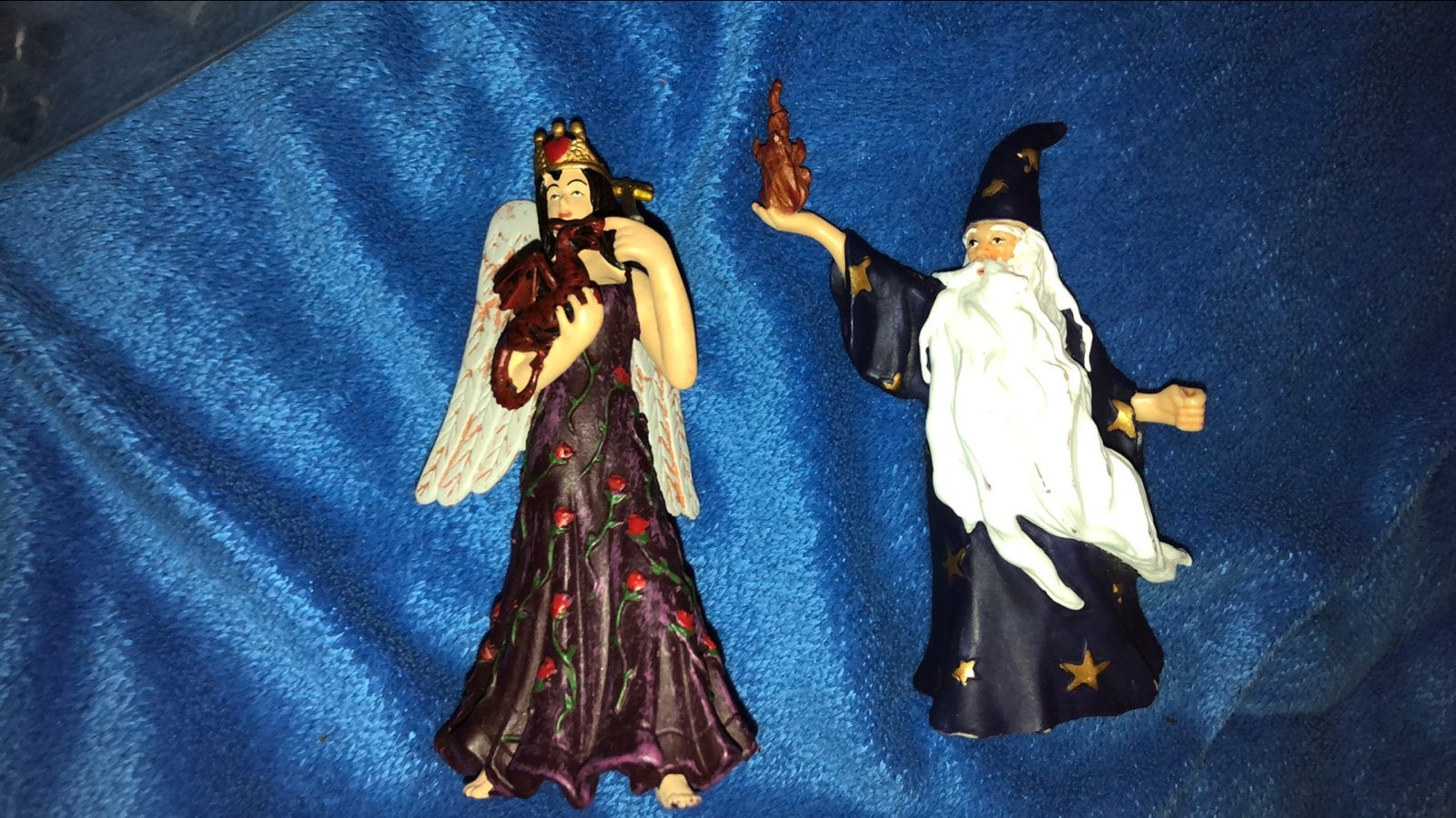 Figurines Papo Merlin 1999 et reine des dragons, Utilisé