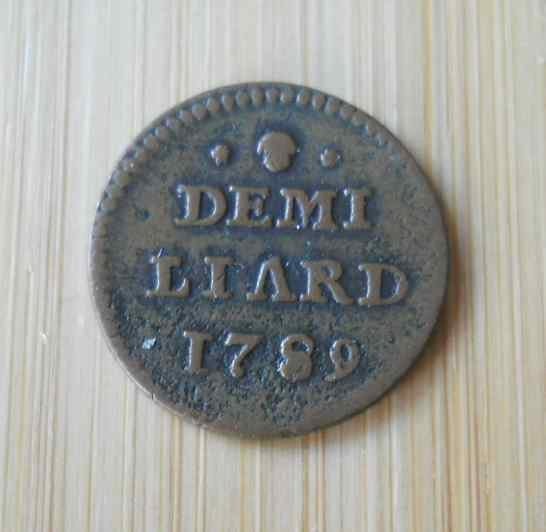Demi liard de Luxembourg  1789, Timbres & Monnaies, Enlèvement