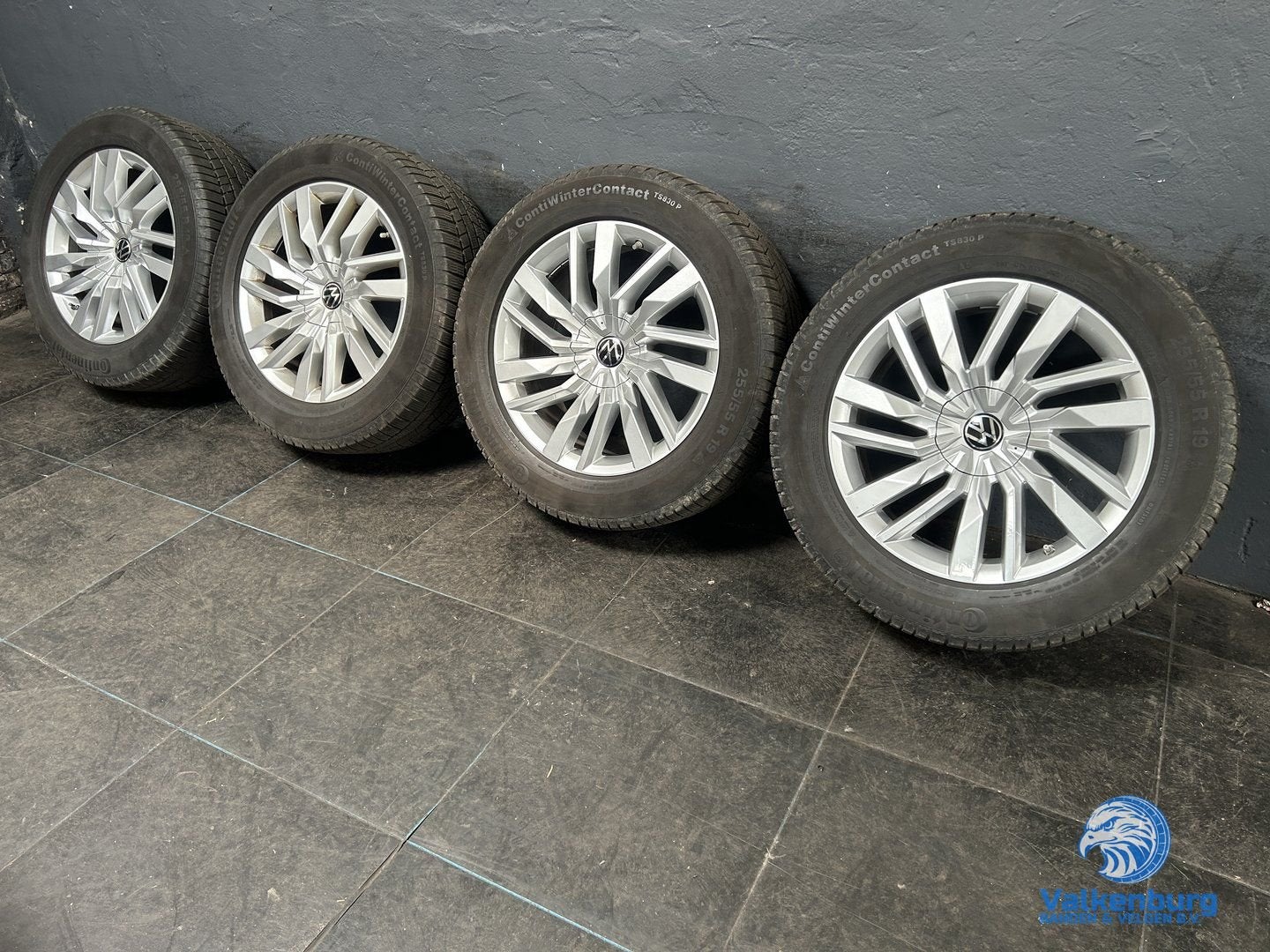 6mm! Originele VW Touareg CR7 Osorno 19 inch velgen TPMS 5x1, Auto-onderdelen, 19 inch, Gebruikt, 255 mm, -