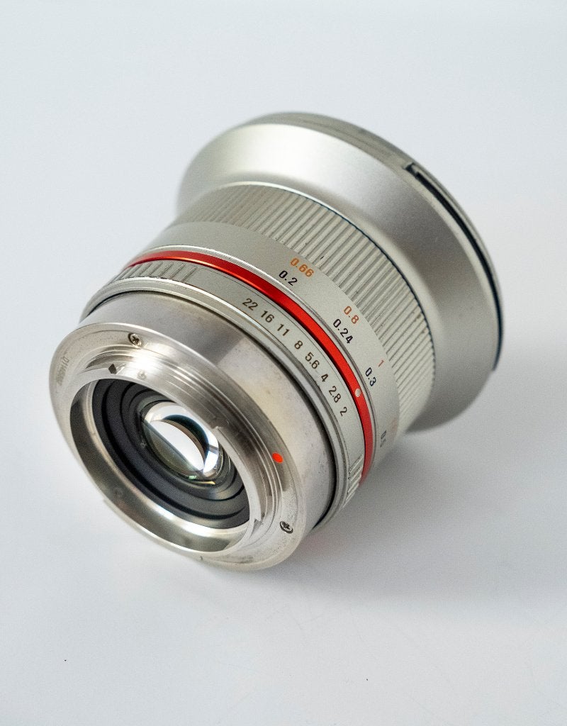 Samyang 12 mm F:2.0 X-fuji, Ophalen, Samyang, Handmatige focus