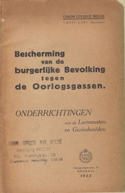 (a724) Bescherming burgerlijke bevolking tegen oorlogsgassen, Enlèvement ou Envoi, Utilisé