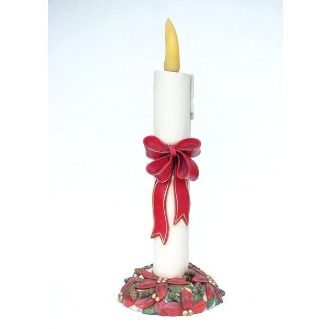 Bougie Père Noël avec ruban — Hauteur du Père Noël 122 cm, Enlèvement, Neuf