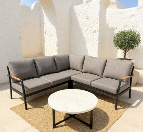 Loungeset, Neuf, 5 places, Banque, Aluminium