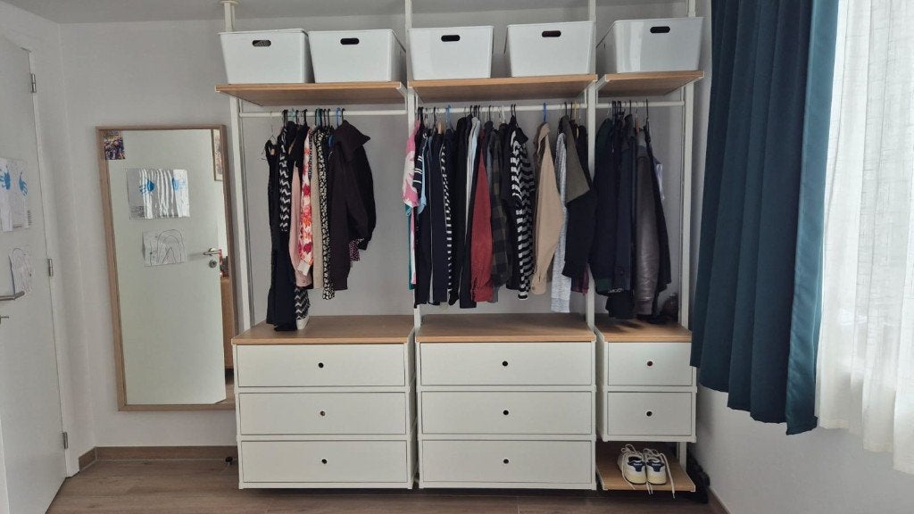 Elvarli IKEA open dressing, Ophalen, Met lade(s), 200 cm of meer, 150 tot 200 cm