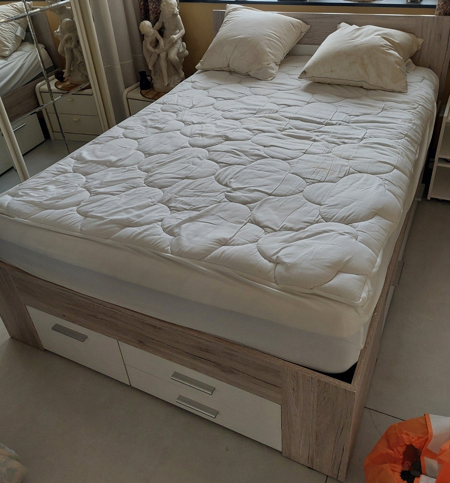 Bed (incl matras) - Gratis op te halen, Ophalen, Gebruikt, 210 cm, 140 cm