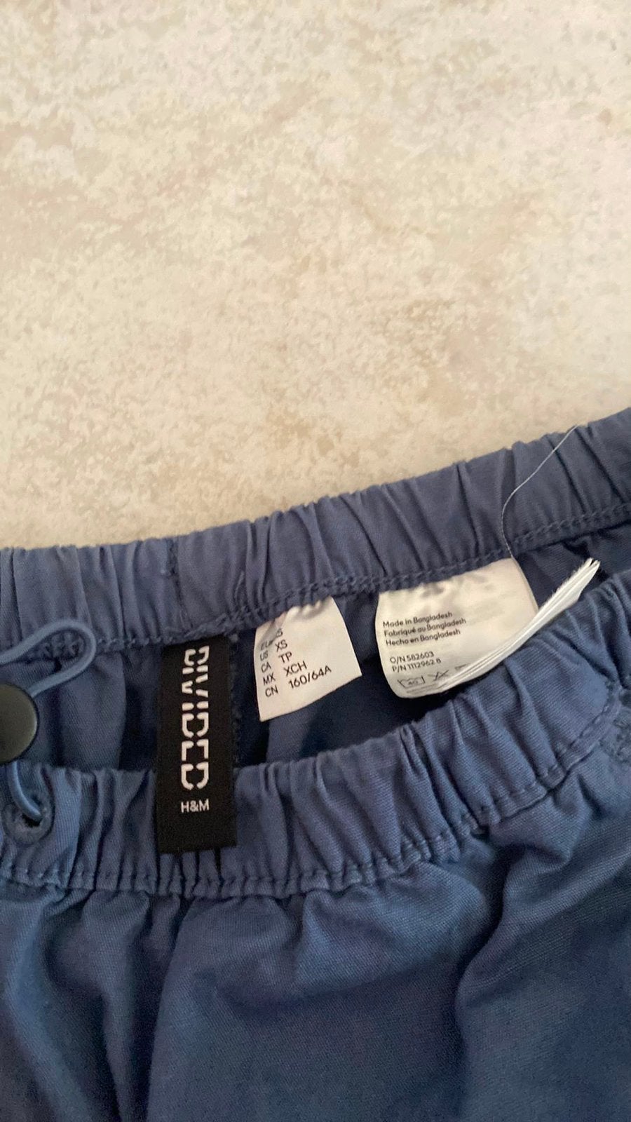 Blauwe broek, Ophalen, Blauw, Maat 34 (XS) of kleiner, Lang