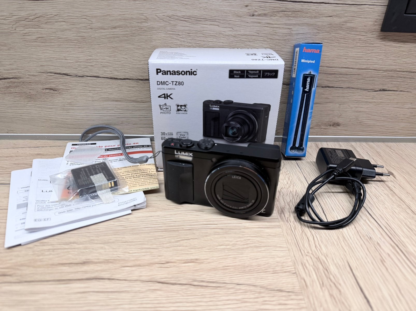 Appareil photo numerique lumix dmc-tz80, Panasonic, Enlèvement ou Envoi, Chargeur, Comme neuf