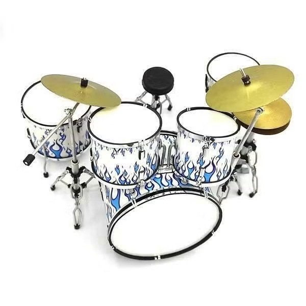 Miniatuur decoratief flames drumstel, Ophalen of Verzenden, Nieuw
