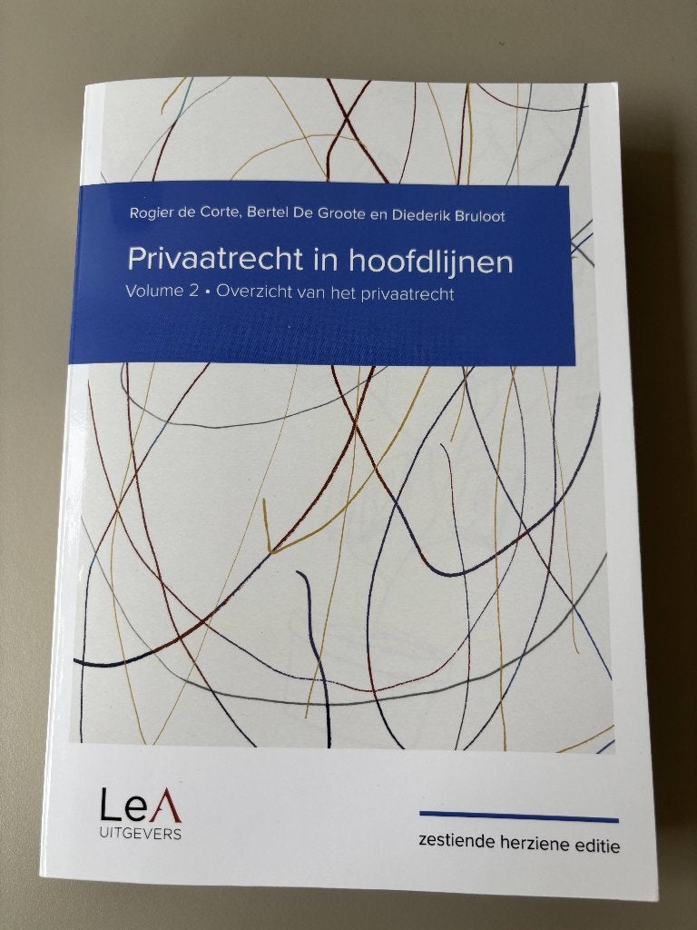 Cursus privaatrecht, Livres, Livres d'étude & Cours, Enlèvement ou Envoi, Comme neuf, Enseignement supérieur, Lea uitgevers