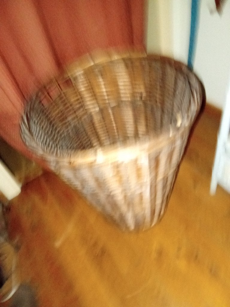 Panier a linge osier et sac pour deposer, Osier, Comme neuf, Enlèvement, Panier