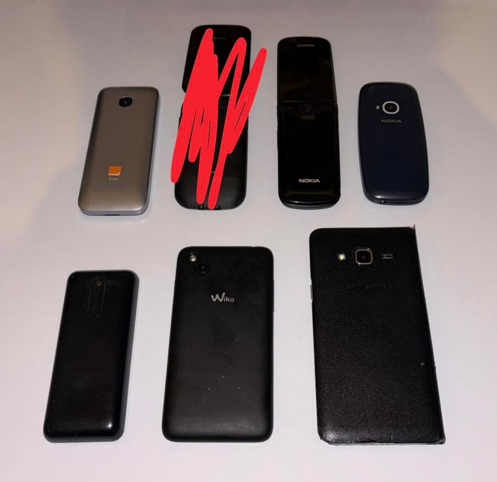6 gsm Nokia etc, Télécoms, Téléphonie mobile | Accessoires & Pièces, Nokia, Enlèvement