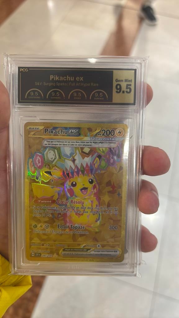 Pikachu ex 247/191 grader 9.5, Ophalen, Nieuw