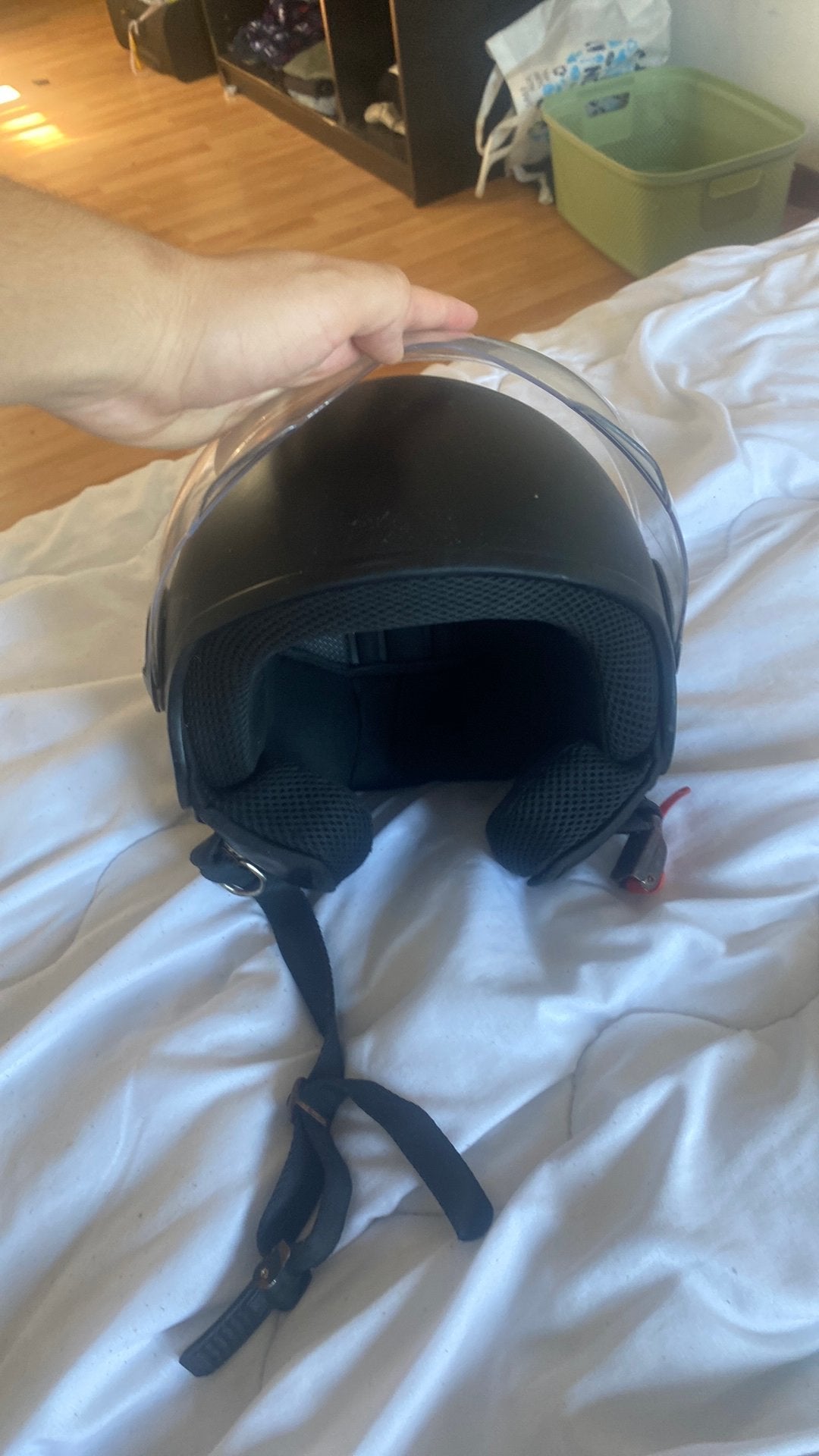 Scooterhelm, Fietsen en Brommers, Brommerhelmen, Ophalen, Zo goed als nieuw