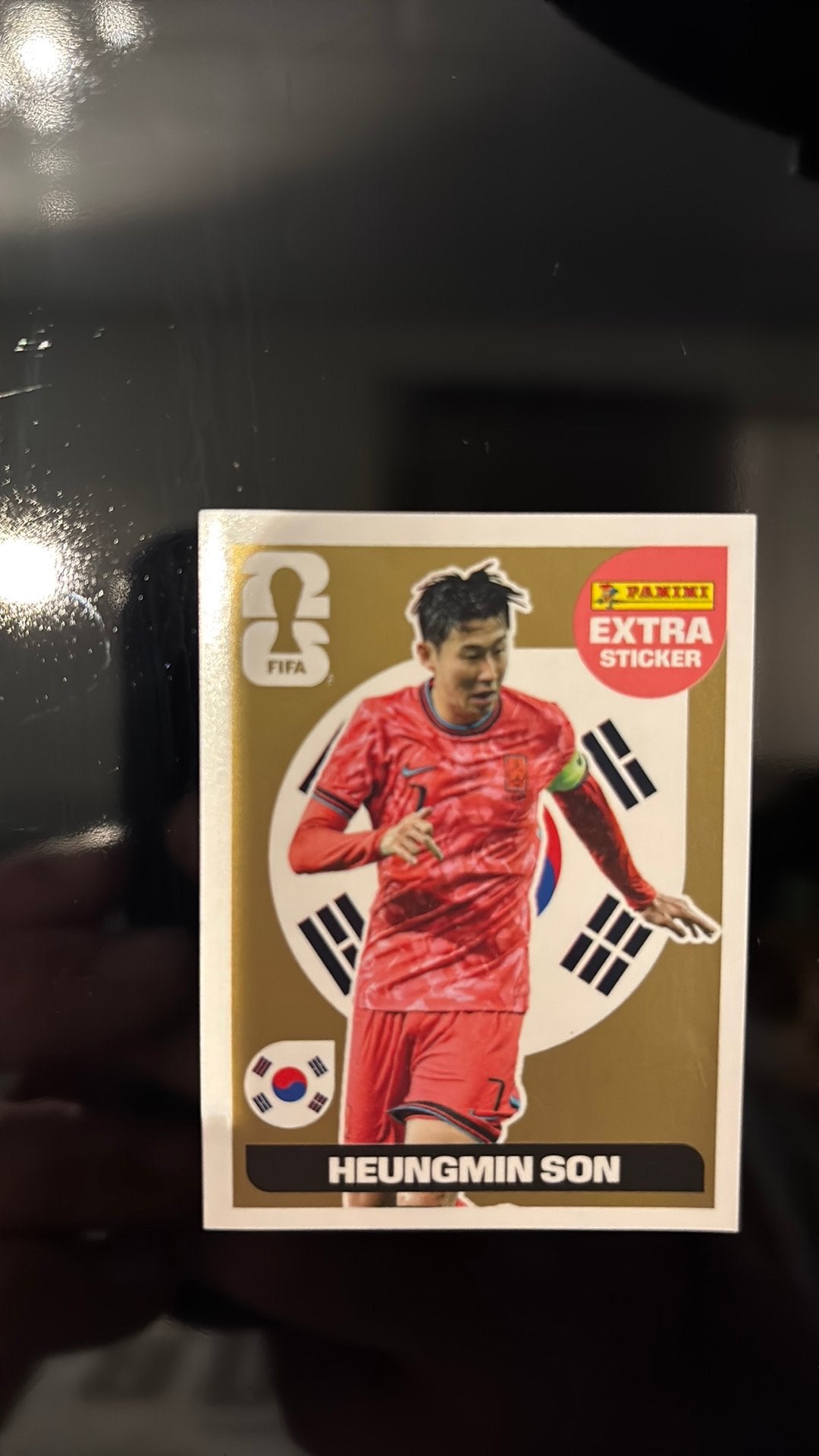 Extra card Goud Panini Heungmin Son, Ophalen of Verzenden, Nieuw, Sticker