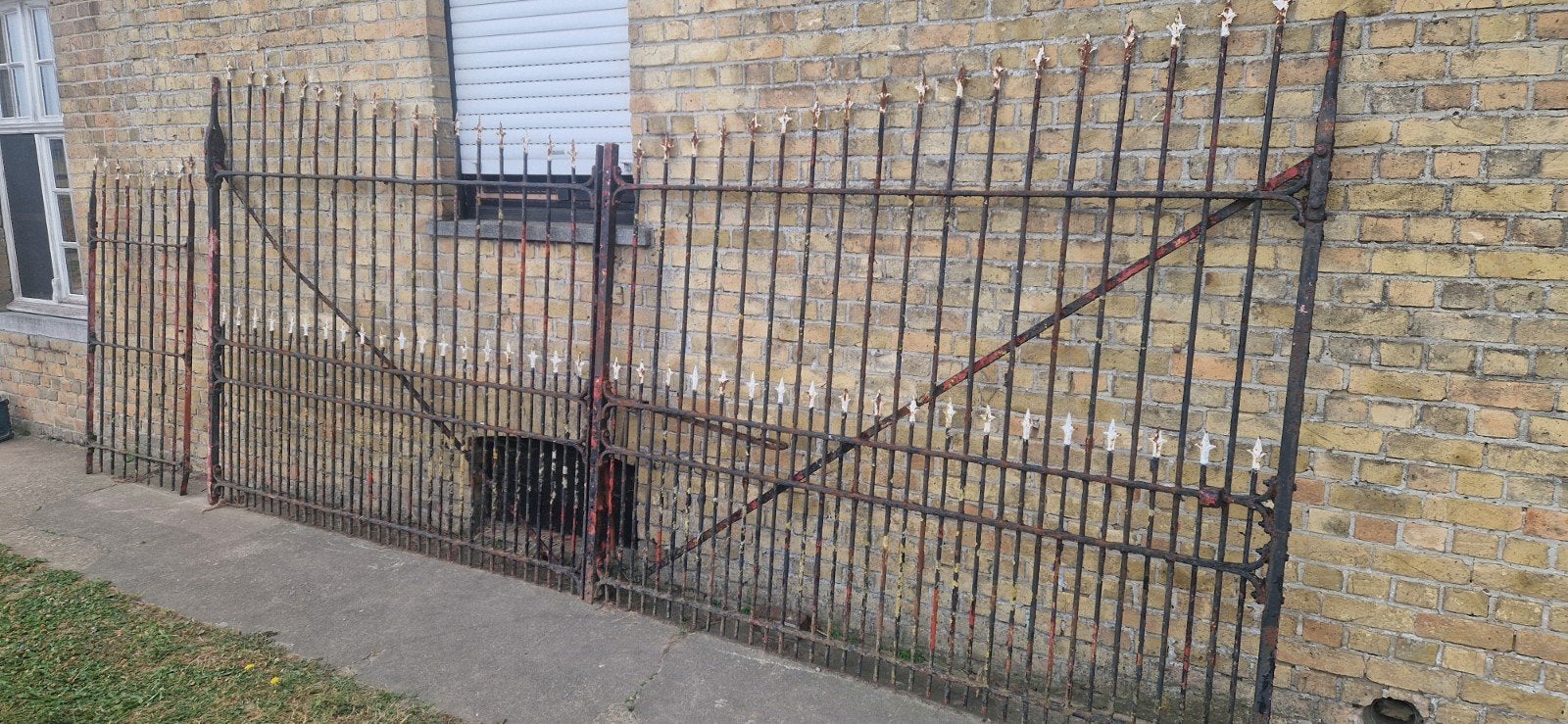 authentieke zware Smeedijzeren poort, Doe-het-zelf en Bouw, Ophalen