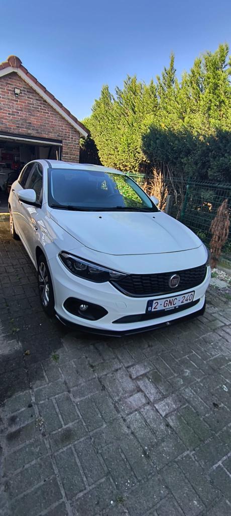Fiat Tipo 2017, Auto's, Voorwielaandrijving, Stof, 4 cilinders, Wit