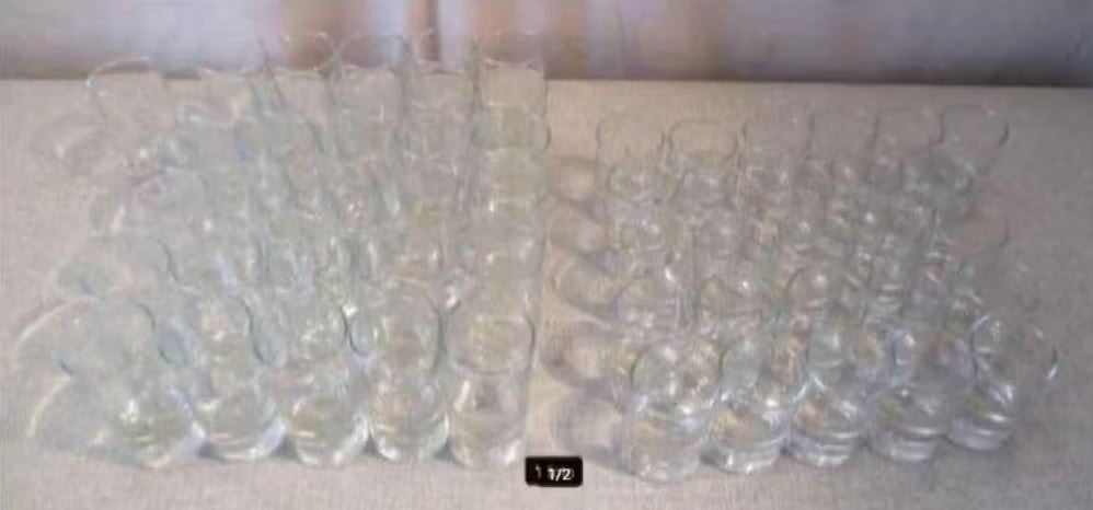 Grand lot de petits pots en verre pour collations, Enlèvement ou Envoi, Comme neuf, Verre, Verre ou Verres