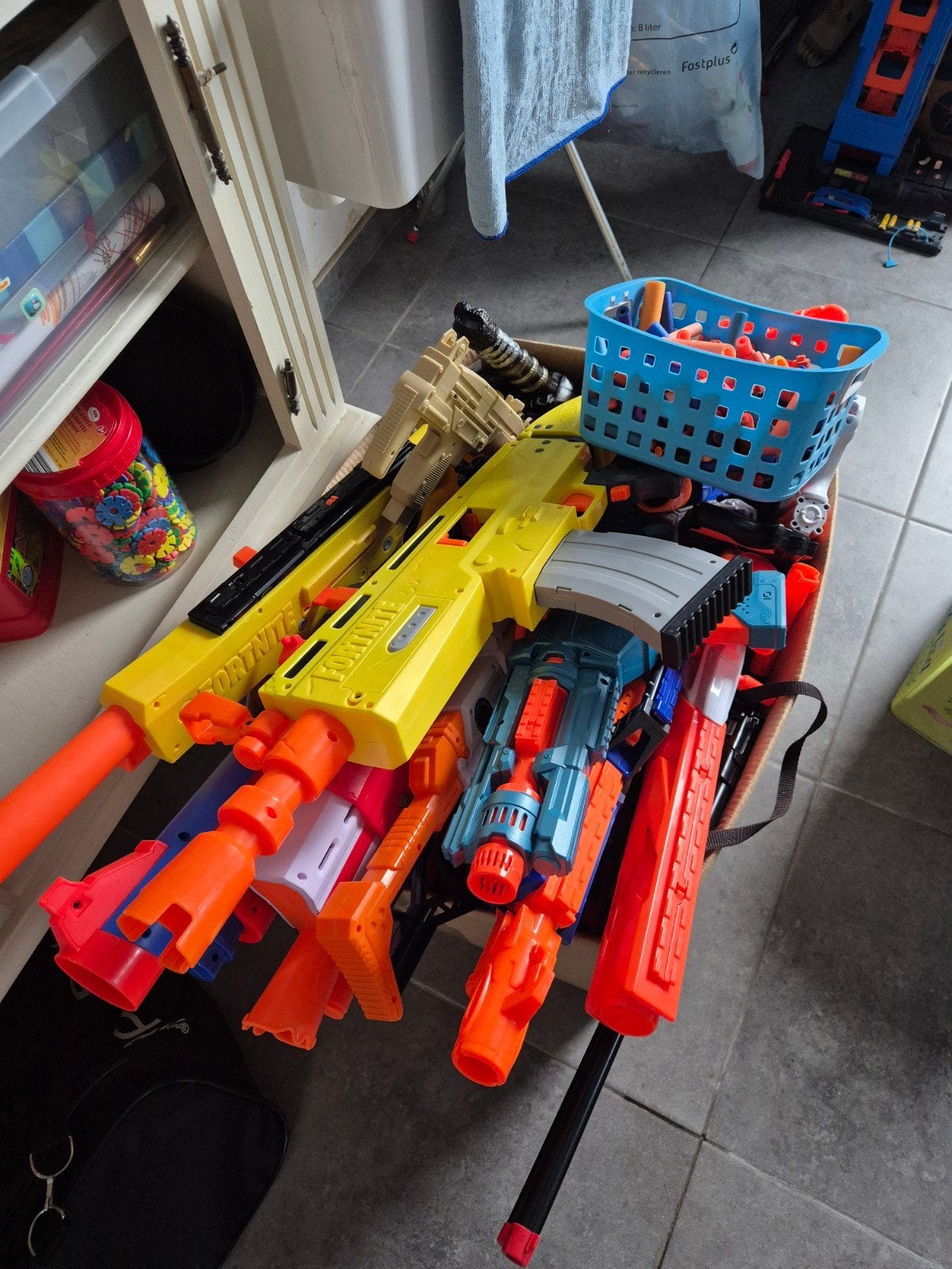 Nerf geweren, Ophalen