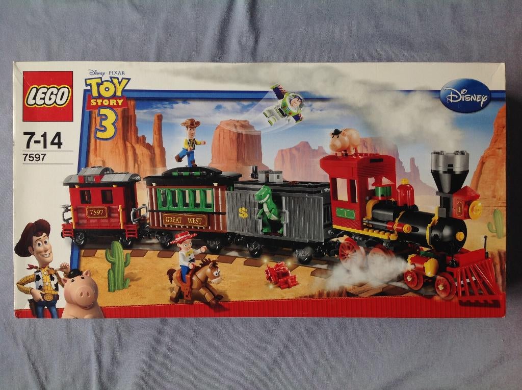 LEGO - TOY STORY 3 - 7597 - GREAT WESTERN TRAIN CHASE, Nieuw, Ophalen of Verzenden, Disney, Complete set