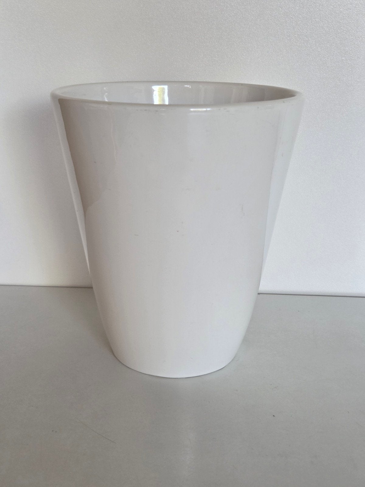 Vase/pot de fleurs blanc, Jardin & Terrasse, Enlèvement ou Envoi, Comme neuf