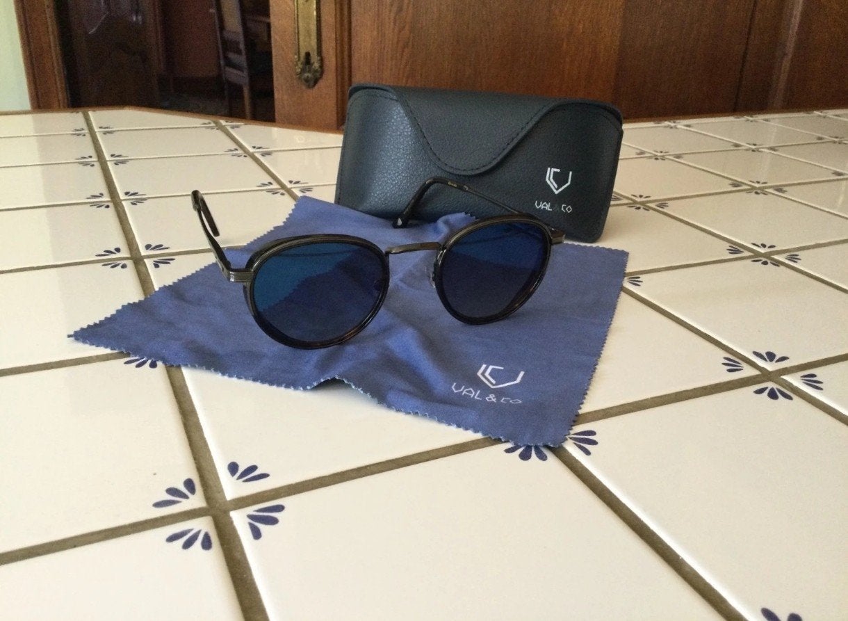Lunettes de soleil Val&Co série MAGNUM neuves !!!, Enlèvement ou Envoi, Bleu, Lunettes