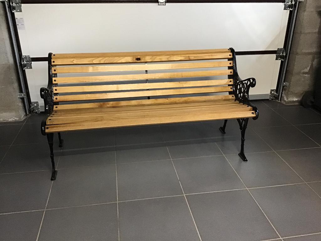 Eikenhouten tuinbank, Tuin en Terras, Ophalen, Zo goed als nieuw