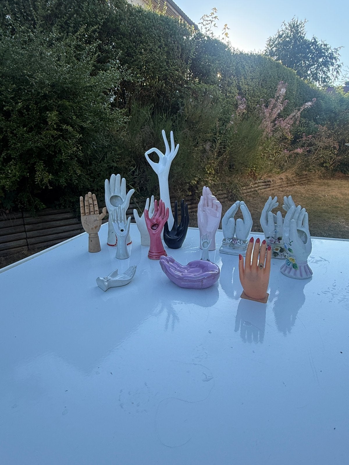 Lot de mains en céramique, porcelaine, bois, Enlèvement ou Envoi, Utilisé