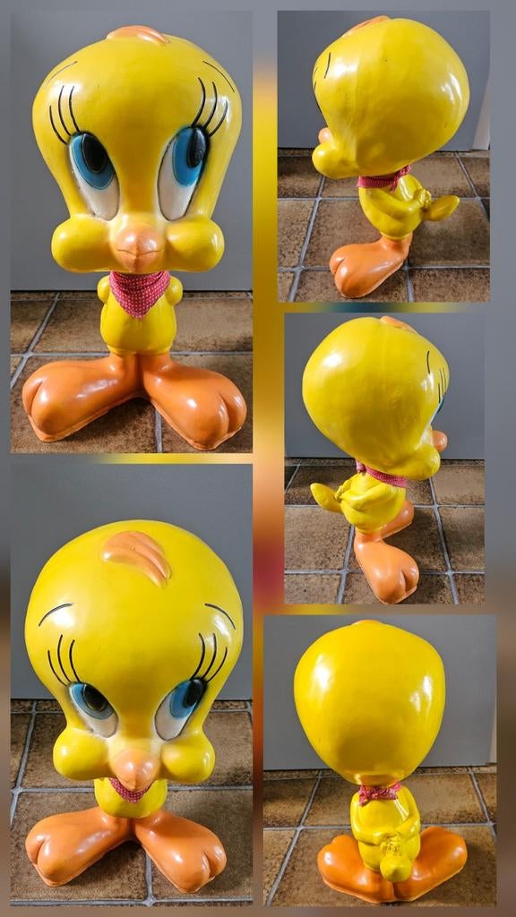 Statue Tweety vintage 40 cm, Enlèvement ou Envoi