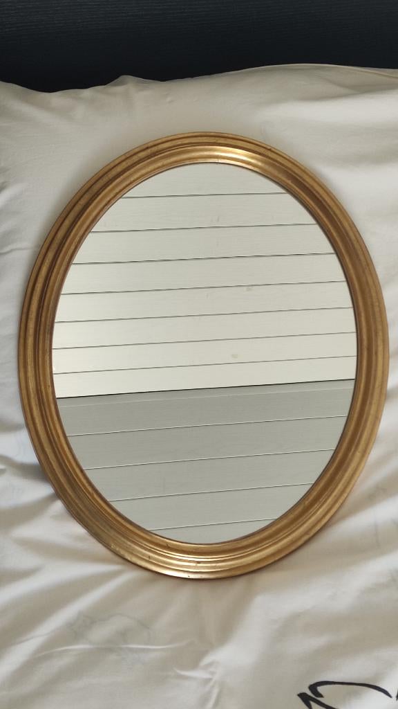 Miroir vintage, Moins de 100 cm, Comme neuf, Enlèvement, Ovale
