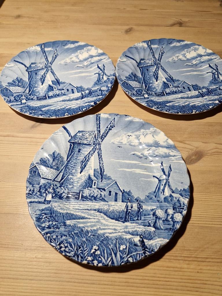 3 Myott Meakine dessertborden, Antiek en Kunst, Ophalen of Verzenden